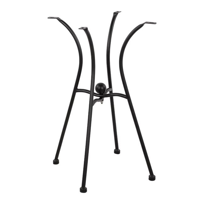 ΒΑΣΗ ΜΕΤΑΛΛΙΚΗ HM466 4NYXH ΣΕ ΜΑΥΡΟ ΧΡΩΜΑ 50x50 cm. - Pakobazaar