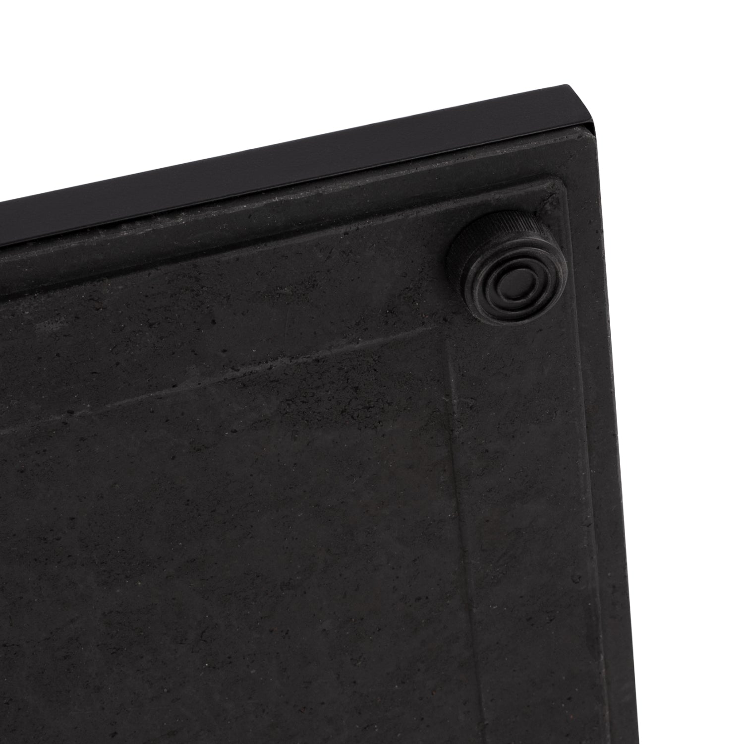 ΒΑΣΗ ΜΕΤΑΛΛΙΚΗ ΜΑΥΡΗ ΜΑΤ 45Χ45Χ72εκ. ΜΕ ΣΤΑΥΡΟ 46Χ46 ΚΑΙ ΡΕΓΟΥΛΑΤΟΡΟΥΣ HM438 - Pakobazaar