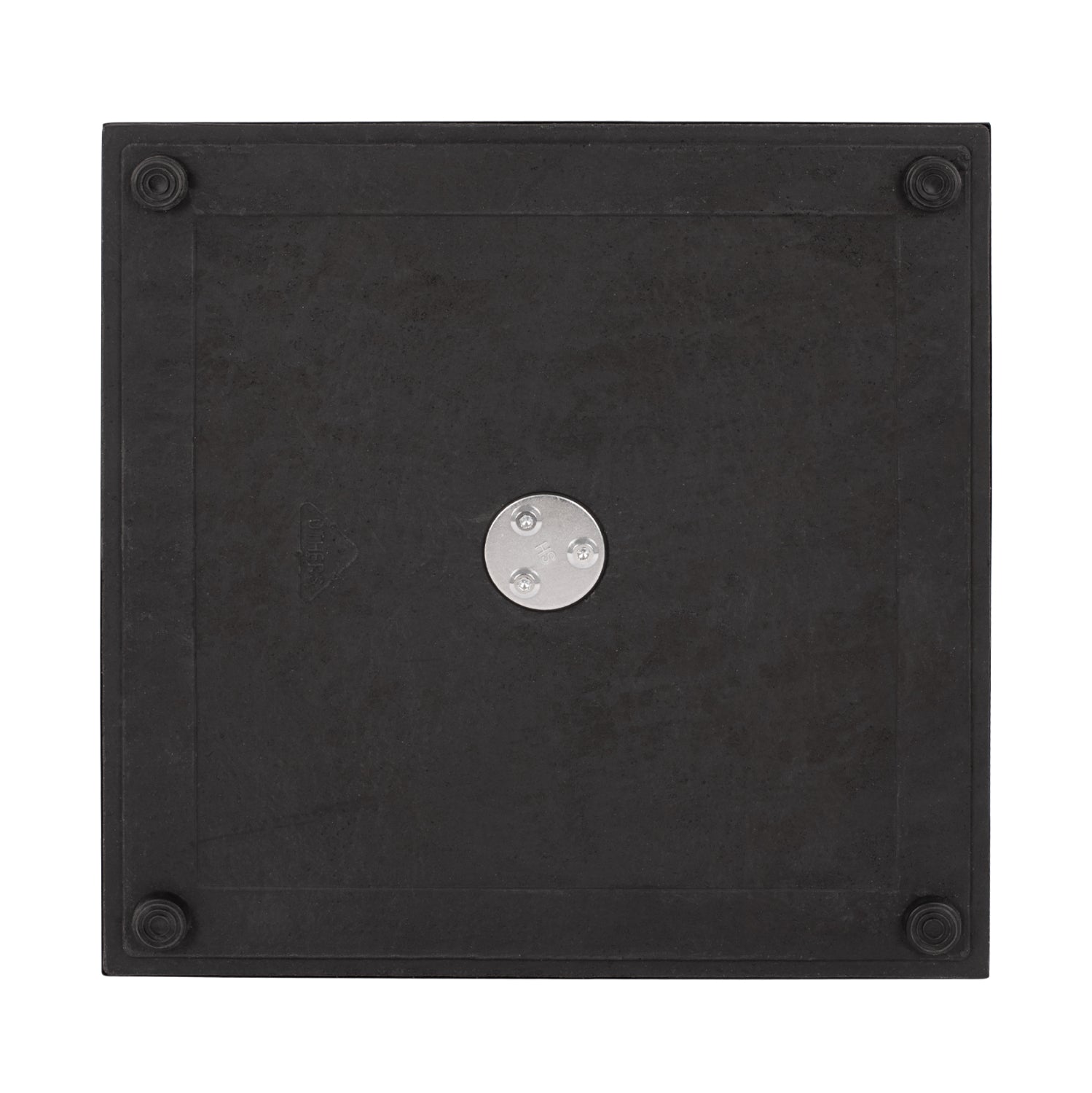 ΒΑΣΗ ΜΕΤΑΛΛΙΚΗ ΜΑΥΡΗ ΜΑΤ 45Χ45Χ72εκ. ΜΕ ΣΤΑΥΡΟ 46Χ46 ΚΑΙ ΡΕΓΟΥΛΑΤΟΡΟΥΣ HM438 - Pakobazaar