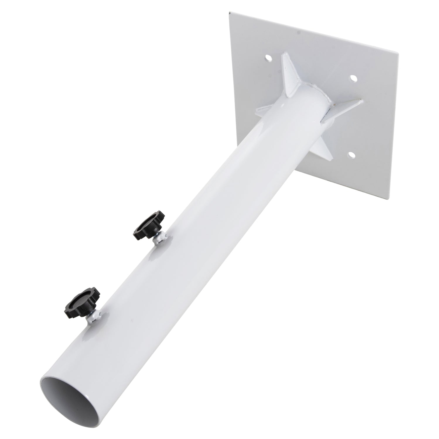 ΒΑΣΗ ΟΜΠΡΕΛΑΣ Φ60mm x 51Υεκ ΜΕΤΑΛΛΙΚΗ ΒΙΔΩΤΗ ΓΙΑ ΣΤΥΛΟ ΕΩΣ Φ60 HM6011 ΛΕΥΚΗ - Pakobazaar