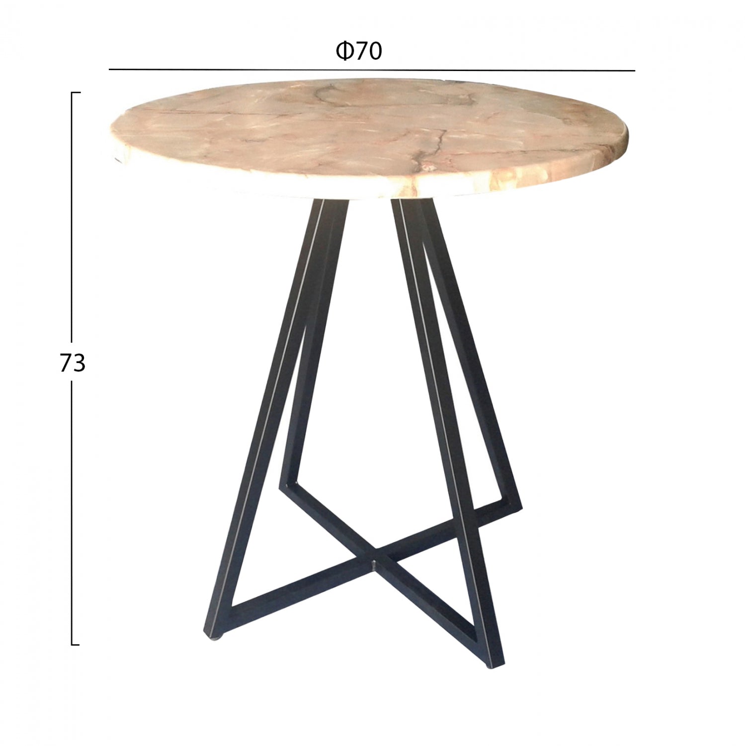 ΒΑΣΗ ΤΡΑΠΕΖΙΟΥ ΜΑΥΡΗ TS946 ΓΙΑ ΕΠΙΦΑΝΕΙΑ Φ70x73 εκ. - Pakobazaar