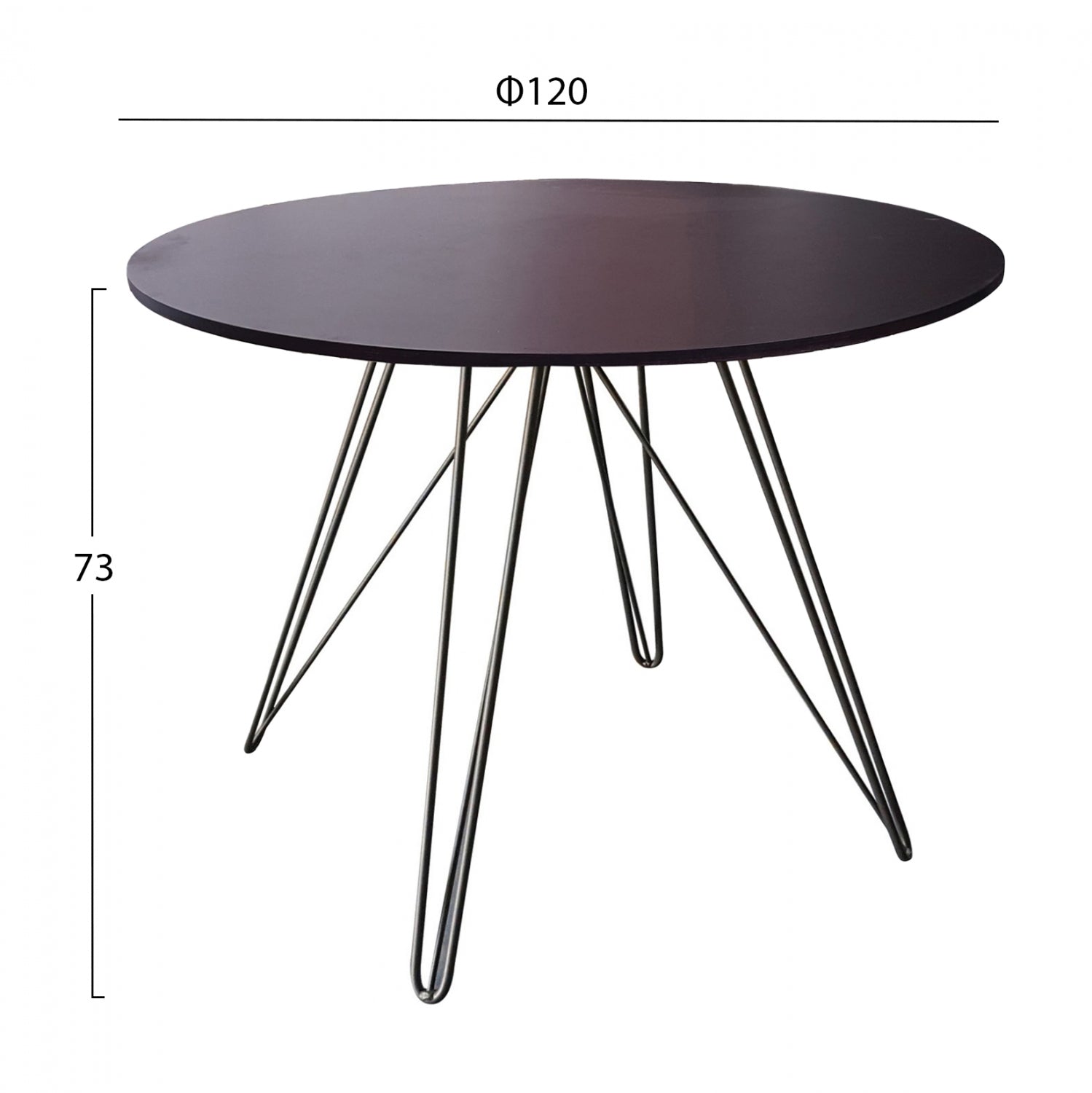 ΒΑΣΗ ΤΡΑΠΕΖΙΟΥ ΜΑΥΡΗ TS957 ΓΙΑ ΕΠΙΦΑΝΕΙΑ Φ120 - Pakobazaar