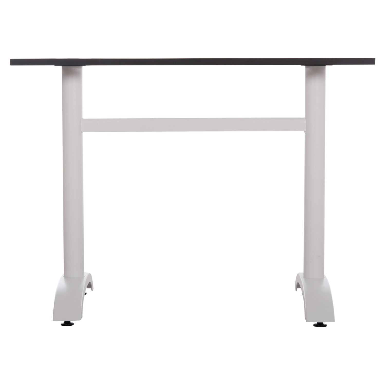 ΒΑΣΗ ΤΡΑΠΕΖΙΟΥ ΑΛΟΥΜΙΝΙΟΥ ΔΙΠΛΗ HM461.12 ΛΕΥΚΗ ΜΕ ΡΕΓΟΥΛΑΤΟΡΟΥΣ 100x60x73Υεκ. - Pakobazaar