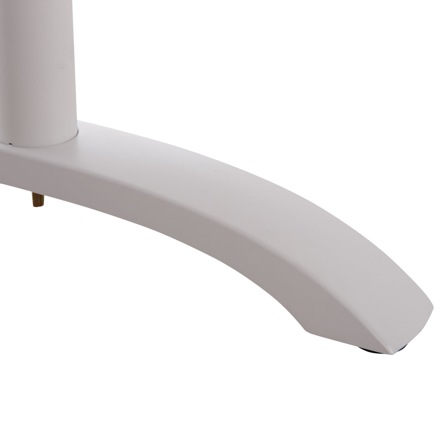 ΒΑΣΗ ΤΡΑΠΕΖΙΟΥ ΑΛΟΥΜΙΝΙΟΥ ΔΙΠΛΗ HM461.12 ΛΕΥΚΗ ΜΕ ΡΕΓΟΥΛΑΤΟΡΟΥΣ 100x60x73Υεκ. - Pakobazaar