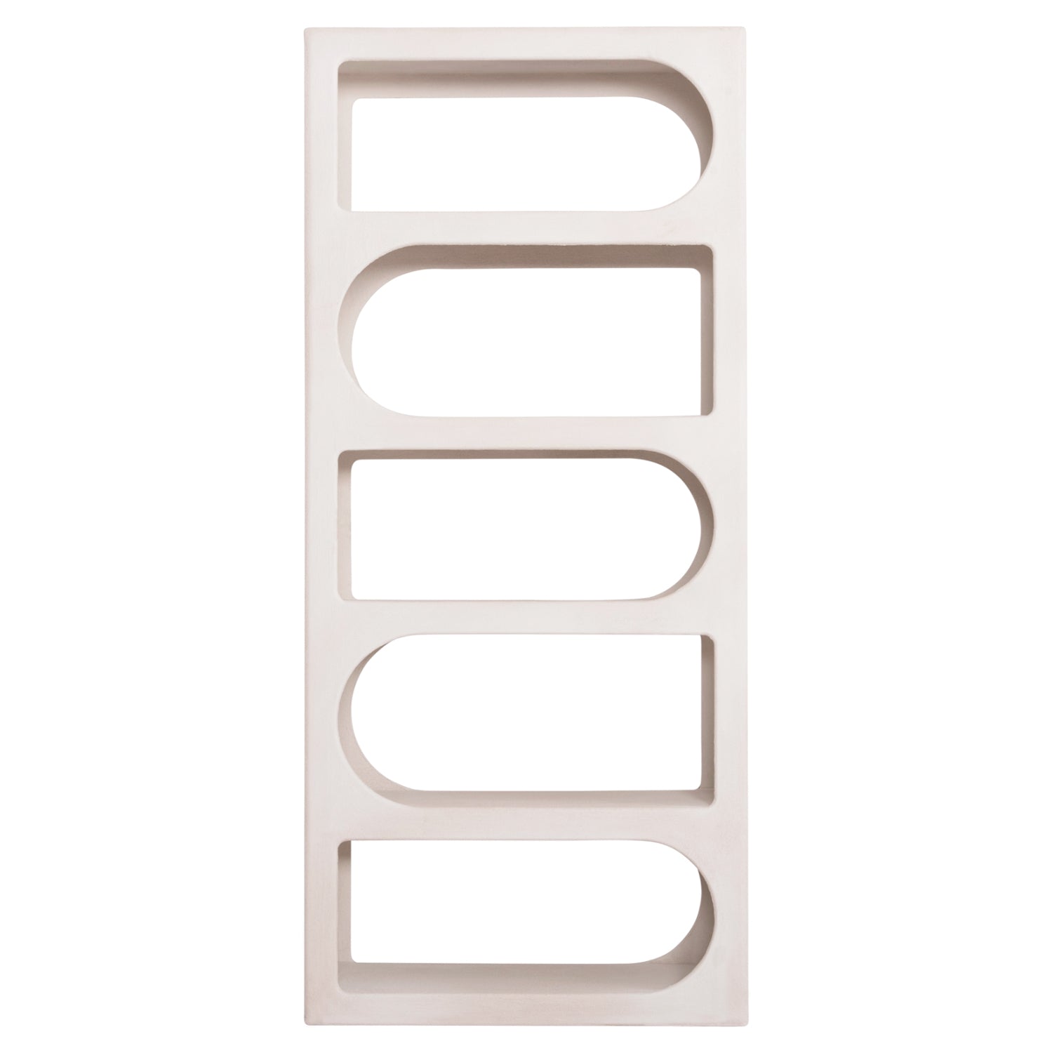 ΒΙΒΛΙΟΘΗΚΗ ΣΕΙΡΑ SANTORINI HM18062 MDF ΣΕ ΥΠΟΛΕΥΚΟ ΧΡΩΜΑ 80x38x180Yεκ. - Pakobazaar