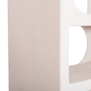 ΒΙΒΛΙΟΘΗΚΗ ΣΕΙΡΑ SANTORINI HM18062 MDF ΣΕ ΥΠΟΛΕΥΚΟ ΧΡΩΜΑ 80x38x180Yεκ. - Pakobazaar