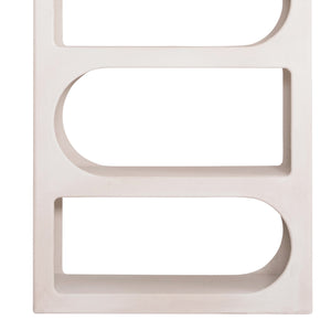 ΒΙΒΛΙΟΘΗΚΗ ΣΕΙΡΑ SANTORINI HM18062 MDF ΣΕ ΥΠΟΛΕΥΚΟ ΧΡΩΜΑ 80x38x180Yεκ. - Pakobazaar