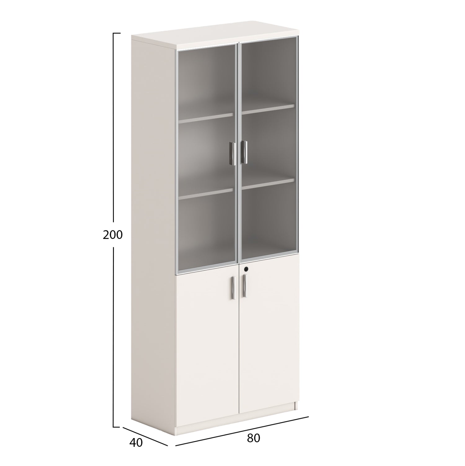 ΒΙΒΛΙΟΘΗΚΗ NEWLINE HM18281 ΜΕΛΑΜΙΝΗ ΛΕΥΚΗ & ΚΑΦΕ--ΓΥΑΛΙ 80x40x200Υεκ. - Pakobazaar