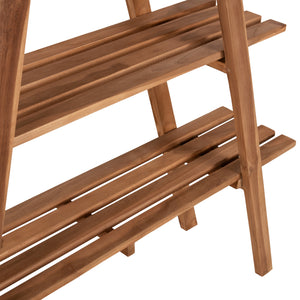ΒΙΒΛΙΟΘΗΚΗ STAM HM7895 TEAK ΞΥΛΟ ΣΕ ΦΥΣΙΚΟ ΧΡΩΜΑ 120x33x180Y εκ. - Pakobazaar