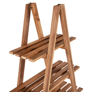 ΒΙΒΛΙΟΘΗΚΗ STAM HM7895 TEAK ΞΥΛΟ ΣΕ ΦΥΣΙΚΟ ΧΡΩΜΑ 120x33x180Y εκ. - Pakobazaar