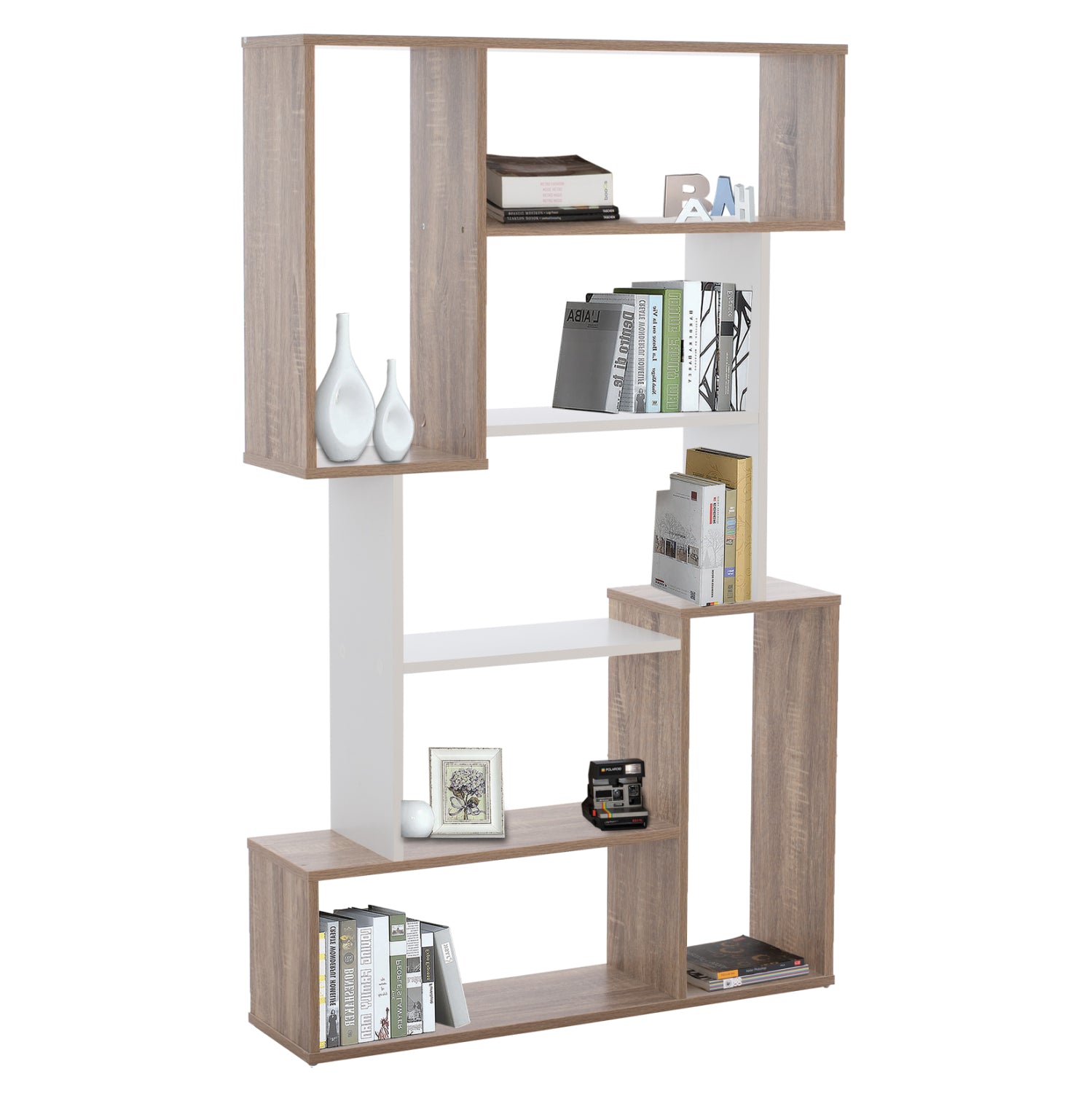 ΒΙΒΛΙΟΘΗΚΗ SHAY HM8768.01 85X22X140 ΛΕΥΚΟ - Pakobazaar