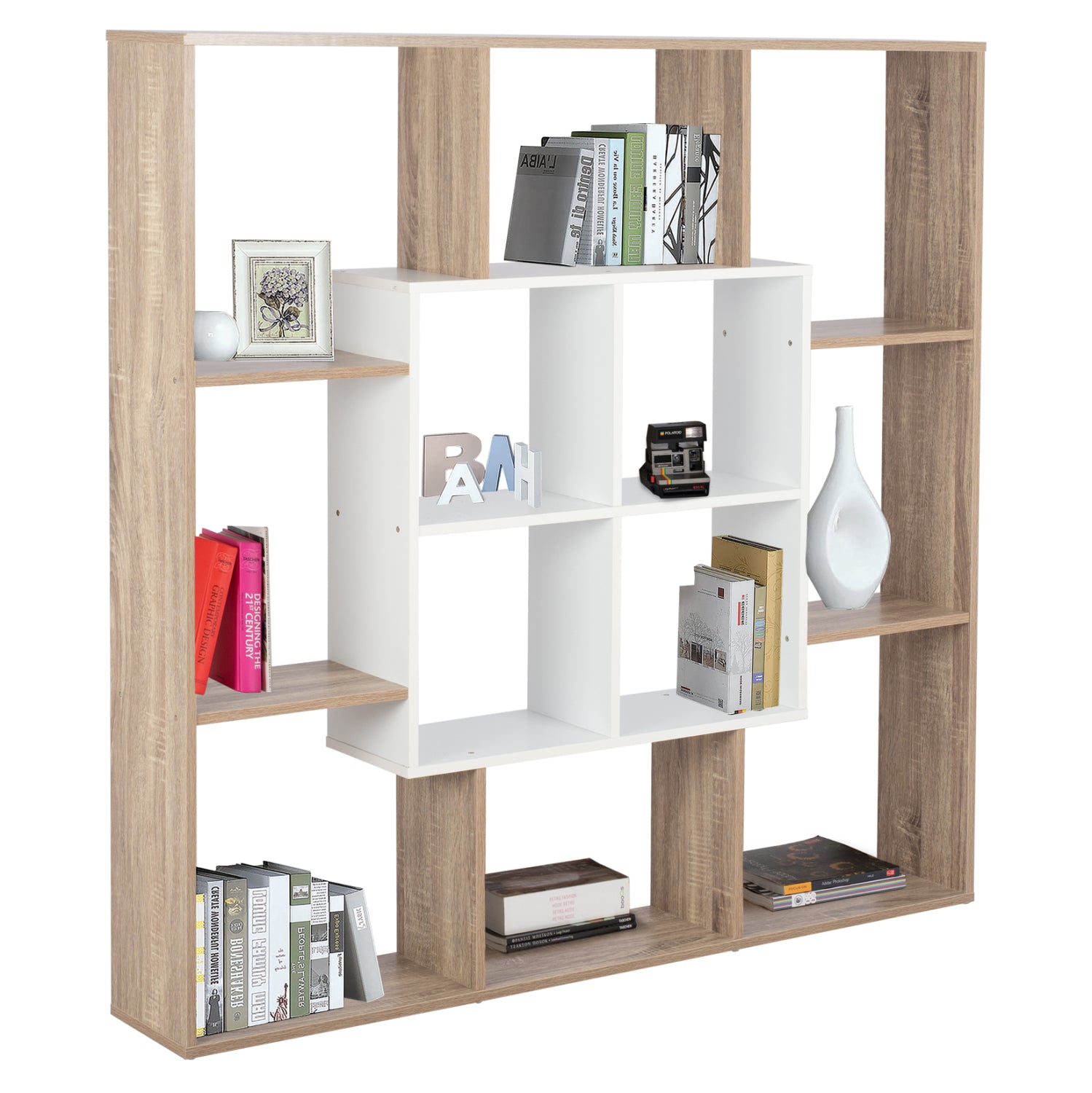 ΒΙΒΛΙΟΘΗΚΗ BRODY HM8771.01 136X22X136 ΛΕΥΚΟ - Pakobazaar