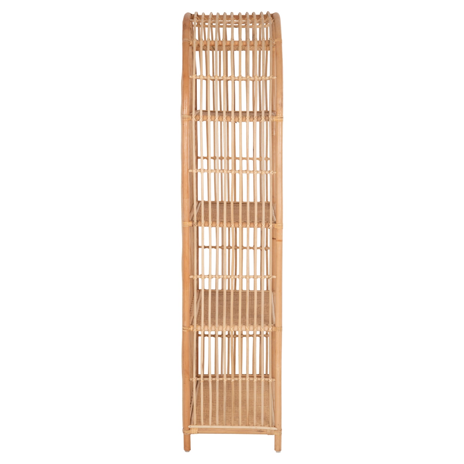 ΒΙΒΛΙΟΘΗΚΗ SIMOK HM9552 ΑΠΟ ΦΥΣΙΚΟ RATTAN ΣΕ ΦΥΣΙΚΟ ΧΡΩΜΑ 80x40x182Υεκ. - Pakobazaar