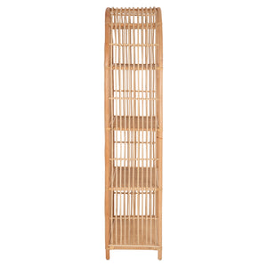 ΒΙΒΛΙΟΘΗΚΗ SIMOK HM9552 ΑΠΟ ΦΥΣΙΚΟ RATTAN ΣΕ ΦΥΣΙΚΟ ΧΡΩΜΑ 80x40x182Υεκ. - Pakobazaar