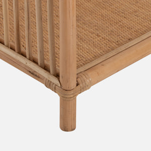 ΒΙΒΛΙΟΘΗΚΗ SIMOK HM9552 ΑΠΟ ΦΥΣΙΚΟ RATTAN ΣΕ ΦΥΣΙΚΟ ΧΡΩΜΑ 80x40x182Υεκ. - Pakobazaar
