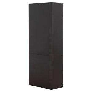 ΒΙΒΛΙΟΘΗΚΗ ΓΡΑΦΕΙΟΥ ΕΠΑΓΓΕΛΜΑΤΙΚΗ ROSEWOOD HM2089 ΜΕΛΑΜΙΝΗ ΓΚΡΙ-WENGE 80Χ40Χ200Υεκ. - Pakobazaar