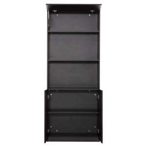 ΒΙΒΛΙΟΘΗΚΗ ΓΡΑΦΕΙΟΥ ΕΠΑΓΓΕΛΜΑΤΙΚΗ ROSEWOOD HM2089 ΜΕΛΑΜΙΝΗ ΓΚΡΙ-WENGE 80Χ40Χ200Υεκ. - Pakobazaar