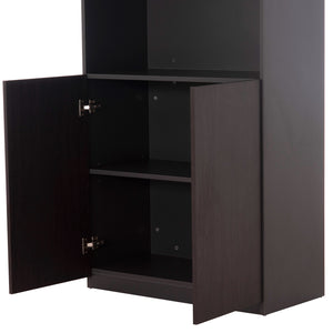 ΒΙΒΛΙΟΘΗΚΗ ΓΡΑΦΕΙΟΥ ΕΠΑΓΓΕΛΜΑΤΙΚΗ ROSEWOOD HM2089 ΜΕΛΑΜΙΝΗ ΓΚΡΙ-WENGE 80Χ40Χ200Υεκ. - Pakobazaar