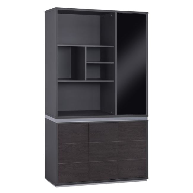 ΒΙΒΛΙΟΘΗΚΗ ΓΡΑΦΕΙΟΥ ΕΠΑΓΓΕΛΜΑΤΙΚΗ ROSEWOOD HM2091R 120Χ40Χ200Υ εκ. - Pakobazaar