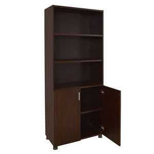 ΒΙΒΛΙΟΘΗΚΗ ΓΡΑΦΕΙΟΥ VANCE ΕΠΑΓΓΕΛΜΑΤΙΚΗ WENGE HM2055.12 80Χ40Χ190Υ εκ. - Pakobazaar