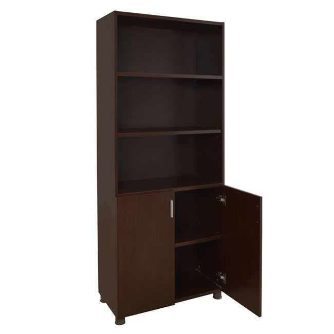 ΒΙΒΛΙΟΘΗΚΗ ΓΡΑΦΕΙΟΥ VANCE ΕΠΑΓΓΕΛΜΑΤΙΚΗ WENGE HM2055.12 80Χ40Χ190Υ εκ. - Pakobazaar
