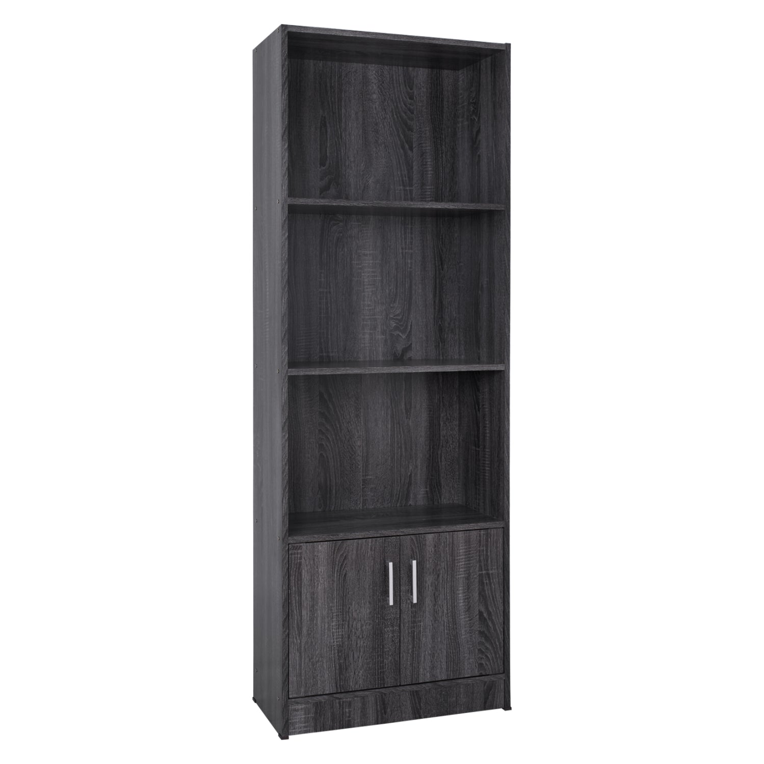 ΒΙΒΛΙΟΘΗΚΗ ΜΕΛΑΜΙΝΗΣ HAYDEN HM2269.01 ΣΕ ΑΝΘΡΑΚΙ ΧΡΩΜΑ 60x30x174 εκ. - Pakobazaar