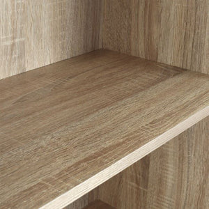 ΒΙΒΛΙΟΘΗΚΗ ΜΕΛΑΜΙΝΗΣ ENSLEY HM2027.03 SONAMA ΜΕ ΧΕΡΟΥΛΙ 60x30x180εκ - Pakobazaar