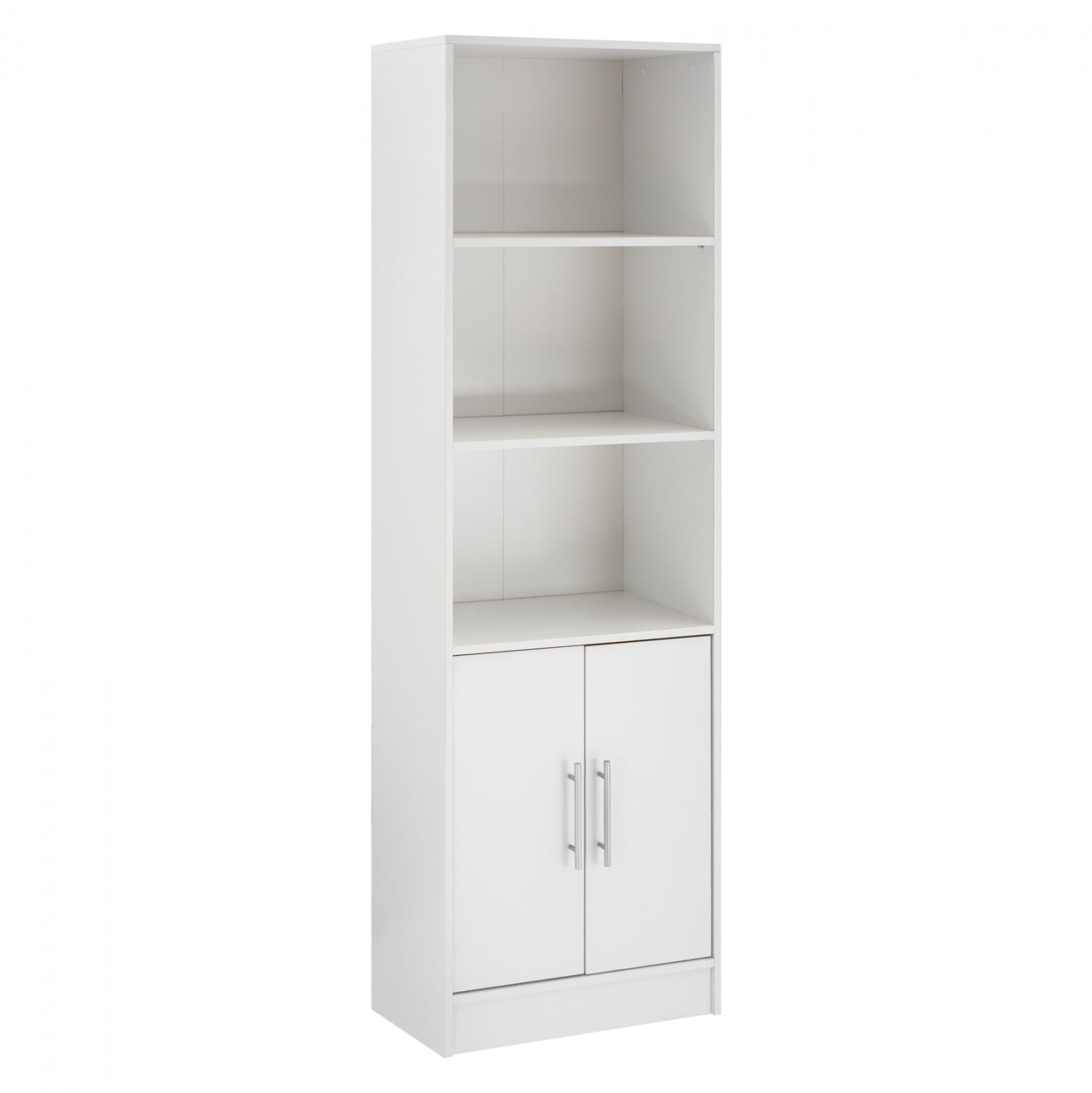 ΒΙΒΛΙΟΘΗΚΗ ΜΕΛΑΜΙΝΗΣ ENSLEY HM2027.05 ΣΕ ΛΕΥΚΗ ΑΠΟΧΡΩΣΗ 60x30x180 εκ. - Pakobazaar