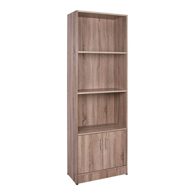 ΒΙΒΛΙΟΘΗΚΗ ΜΕΛΑΜΙΝΗΣ HAYDEN HM2269.02 ΣΕ ΧΡΩΜΑ SONAMA 60x30x174Υεκ. - Pakobazaar