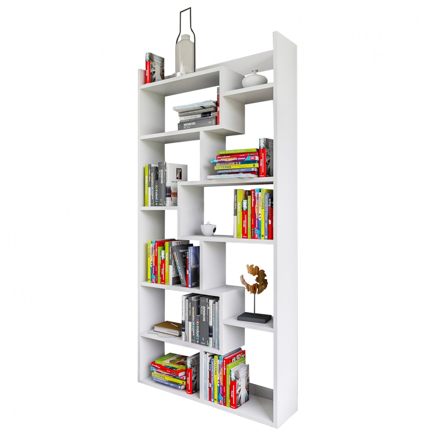 ΒΙΒΛΙΟΘΗΚΗ GRETEL ΛΕΥΚΗ 90x22x182 εκ. HM8865.01 - Pakobazaar