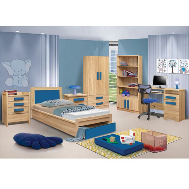 ΒΙΒΛΙΟΘΗΚΗ PLAYROOM SONAMA-ΣΙΕΛ HM10146.02 80X35X180εκ. - Pakobazaar