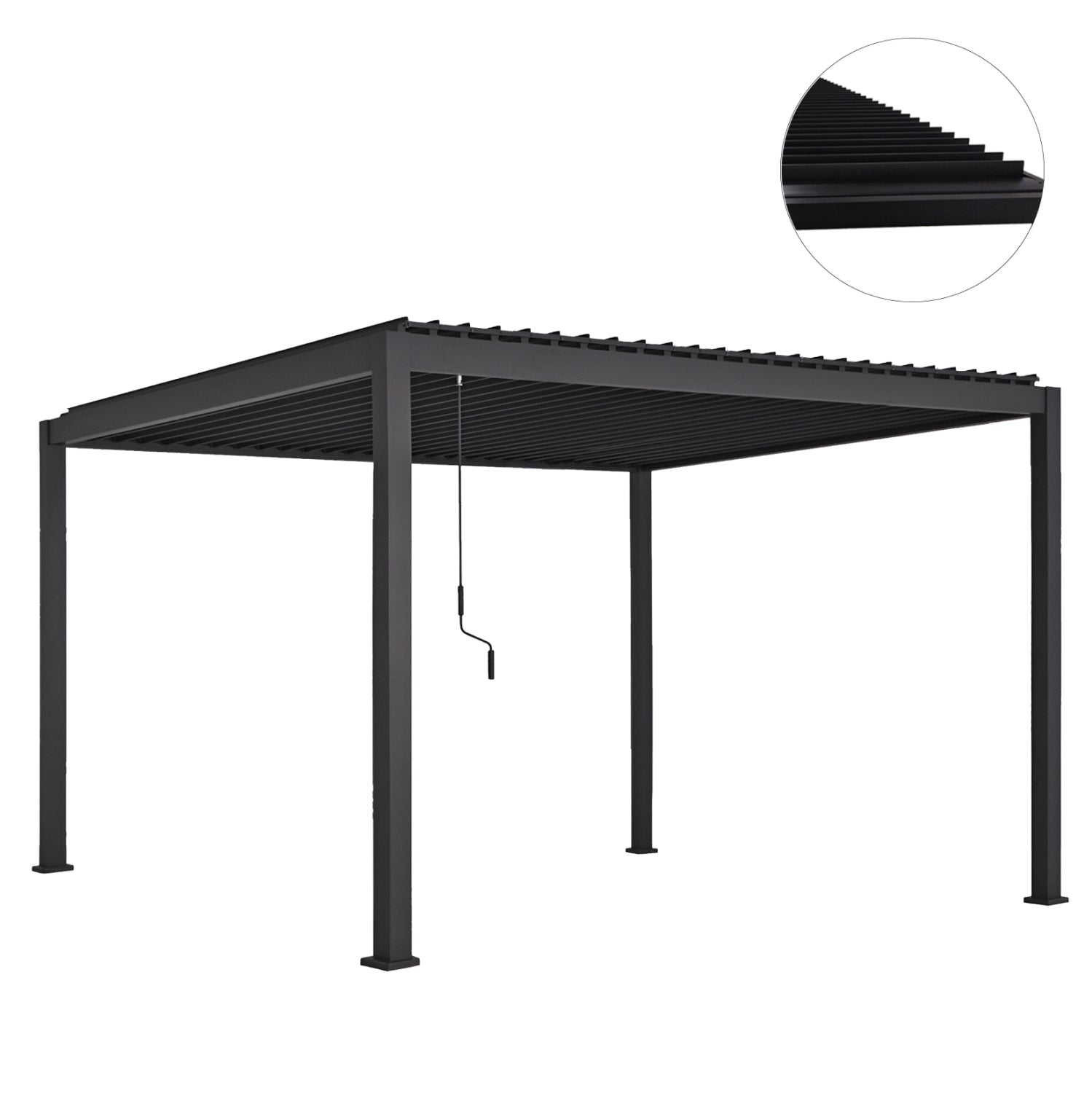 ΒΙΟΚΛΙΜΑΤΙΚΗ ΠΕΡΓΚΟΛΑ ΑΛΟΥΜΙΝΙΟΥ DOMECIL HM6612.01 ΜΕ ΜΕΤΑΛ. ΠΕΡΣΙΔΕΣ--300x400x240Υ - Pakobazaar