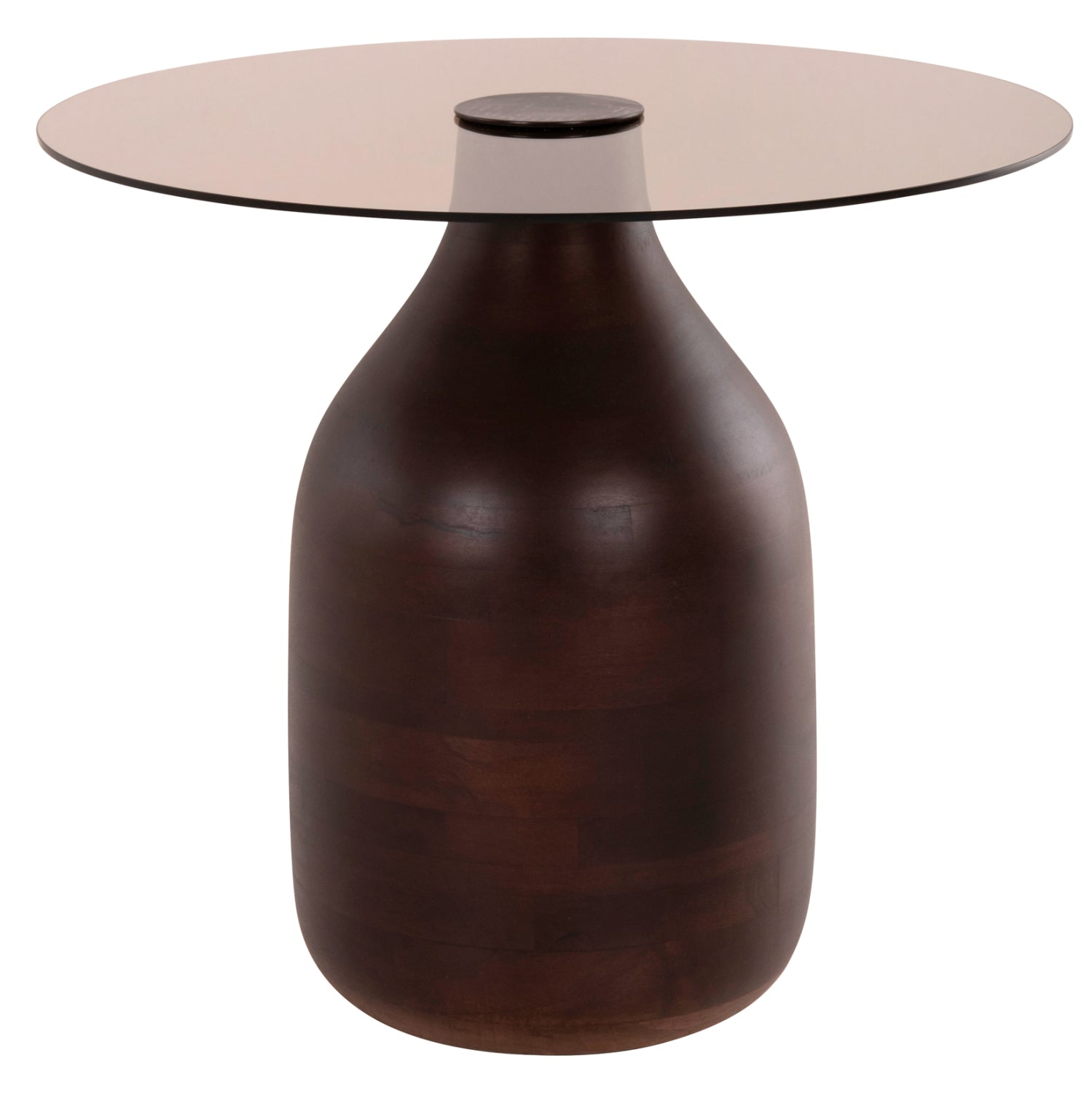 ΒΟΗΘΗΤΙΚΑ ΤΡΑΠΕΖΑΚΙΑ 2ΤΜΧ CHANG HM9668 ΞΥΛΟ MANGO-ΓΥΑΛΙ TOP Φ55x49,5Υ & Φ40x36,5Υεκ. - Pakobazaar
