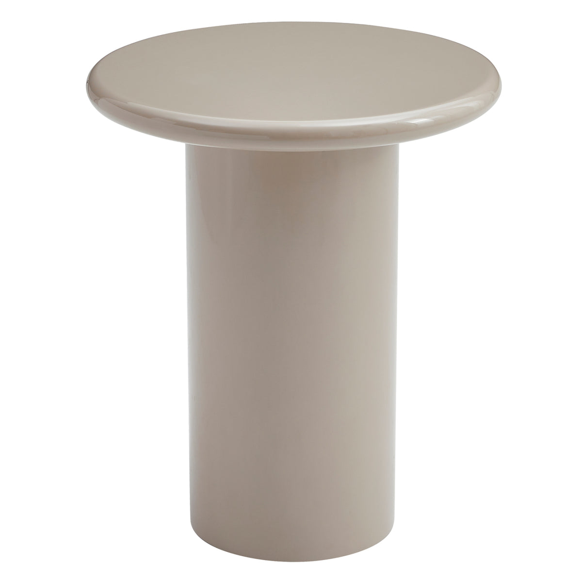 ΒΟΗΘΗΤΙΚΟ ΤΡΑΠΕΖΑΚΙ SOLNA HM18455.05 MDF ΣΕ GLOSSY TAUPE Φ50x59Υεκ - Pakobazaar