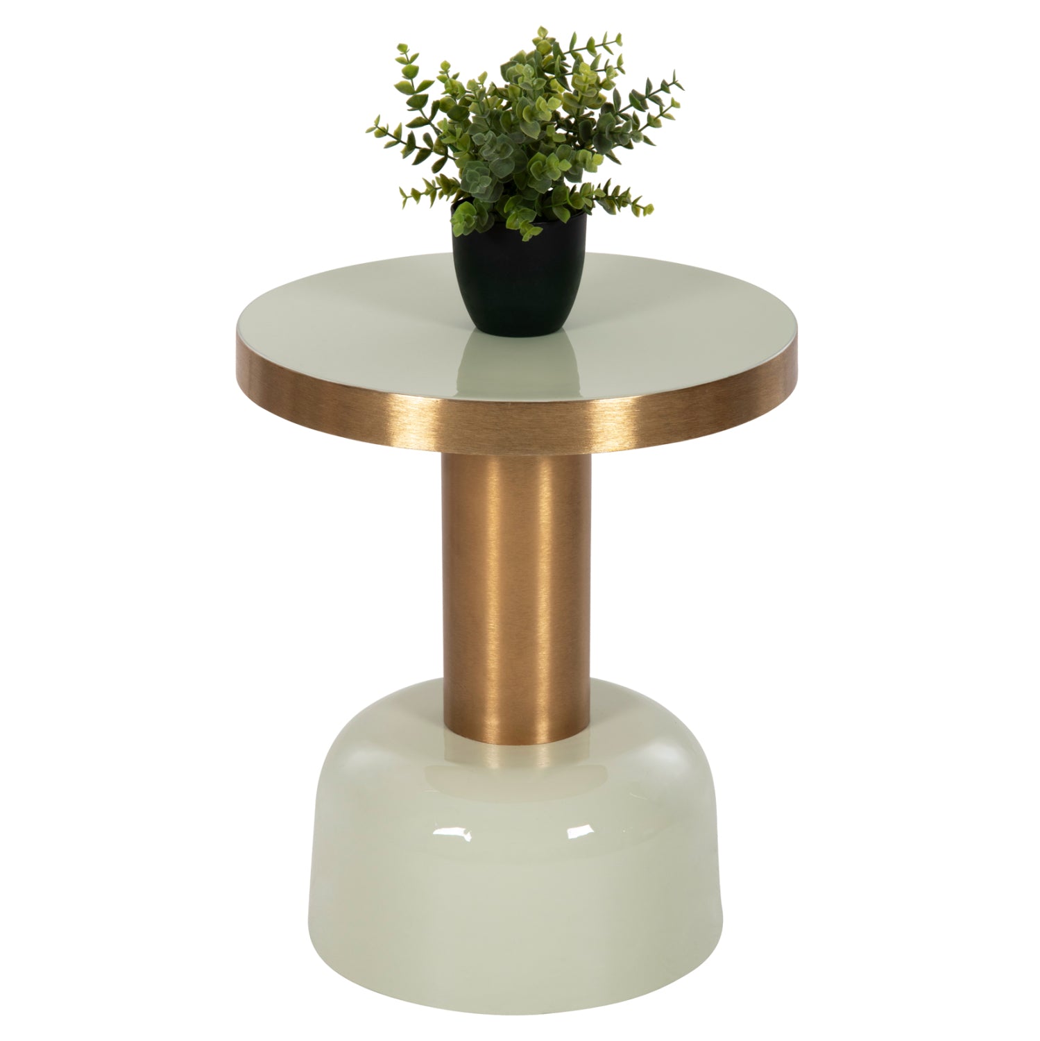 ΒΟΗΘΗΤΙΚΟ ΤΡΑΠΕΖΑΚΙ ERODE HM4243.07 ΜΕΤΑΛΛΟ ΣΕ ΑΝΟΙΧΤΟ ΠΡΑΣΙΝΟ-ΧΡΥΣΟ Φ40,5x48Υ εκ. - Pakobazaar