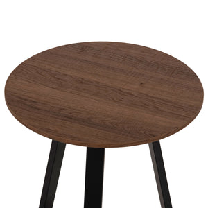 ΒΟΗΘΗΤΙΚΟ ΤΡΑΠΕΖΑΚΙ ROCKET HM9587.04 MDF ΚΑΡΥΔΙ-ΜΑΥΡΗ ΜΕΤΑΛΛΙΚΗ ΒΑΣΗ Φ45x55Υεκ. - Pakobazaar
