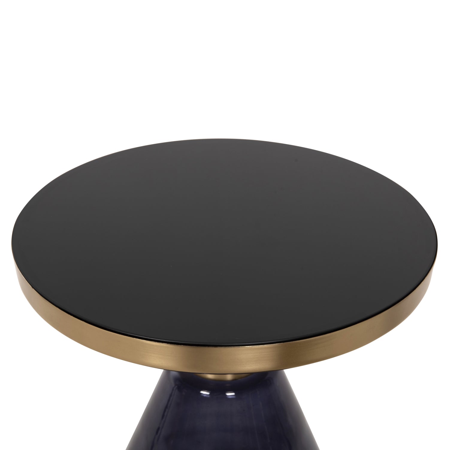 ΒΟΗΘΗΤΙΚΟ ΤΡΑΠΕΖΑΚΙ DEMMY HM9727 ΜΑΥΡΟ & ΜΟΒ ΓΥΑΛΙ-ΧΡΥΣΟ ΜΕΤΑΛΛΟ Φ41x48Υεκ - Pakobazaar