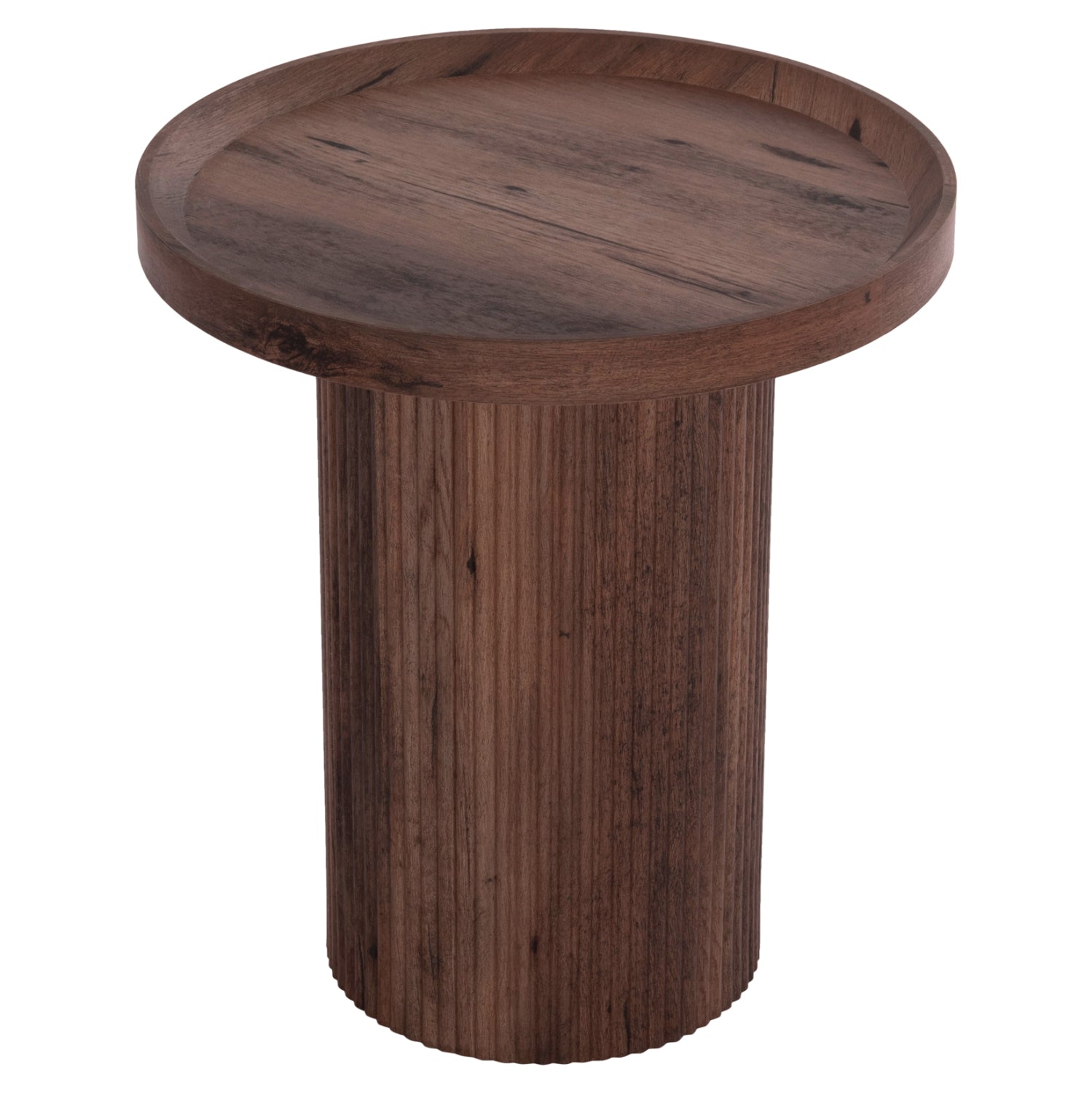 ΒΟΗΘΗΤΙΚΟ ΤΡΑΠΕΖΙ MARGON HM18027 MDF ΣΕ ΣΚΟΥΡΟ ΚΑΦΕ ΞΥΛΟΥ Φ45x50,5Υεκ. - Pakobazaar