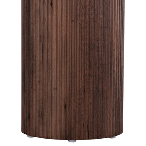 ΒΟΗΘΗΤΙΚΟ ΤΡΑΠΕΖΙ MARGON HM18027 MDF ΣΕ ΣΚΟΥΡΟ ΚΑΦΕ ΞΥΛΟΥ Φ45x50,5Υεκ. - Pakobazaar