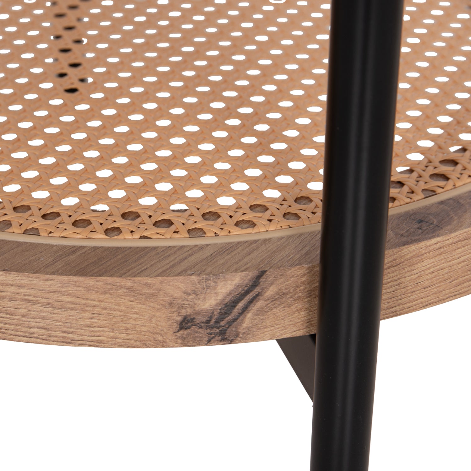 ΒΟΗΘΗΤΙΚΟ ΤΡΑΠΕΖΙ SEITZ HM18031 ΓΥΑΛΙ TOP-ΜΕΤΑΛΛΟ-RATTAN ΣΕ ΦΥΣΙΚΟ Φ50x56Υεκ. - Pakobazaar