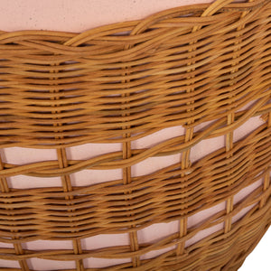 ΒΟΗΘΗΤΙΚΟ ΤΡΑΠΕΖΙ VILHENA HM18166 FIBER CEMENT ΡΟΖ-RATTAN ΦΥΣΙΚΟ Φ44.5x45Υεκ. - Pakobazaar
