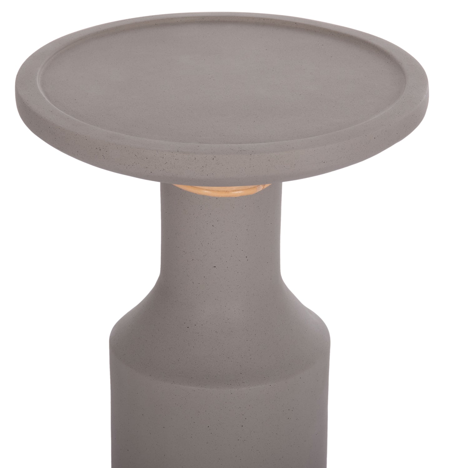 ΒΟΗΘΗΤΙΚΟ ΤΡΑΠΕΖΙ TRED(T) HM18169.03 FIBER CEMENT ΓΚΡΙ-ΦΥΣΙΚΟ RATTAN--Φ40x61Υεκ. - Pakobazaar