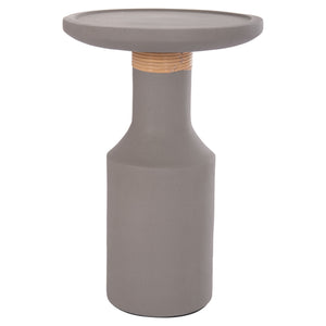 ΒΟΗΘΗΤΙΚΟ ΤΡΑΠΕΖΙ TRED(T) HM18169.03 FIBER CEMENT ΓΚΡΙ-ΦΥΣΙΚΟ RATTAN--Φ40x61Υεκ. - Pakobazaar