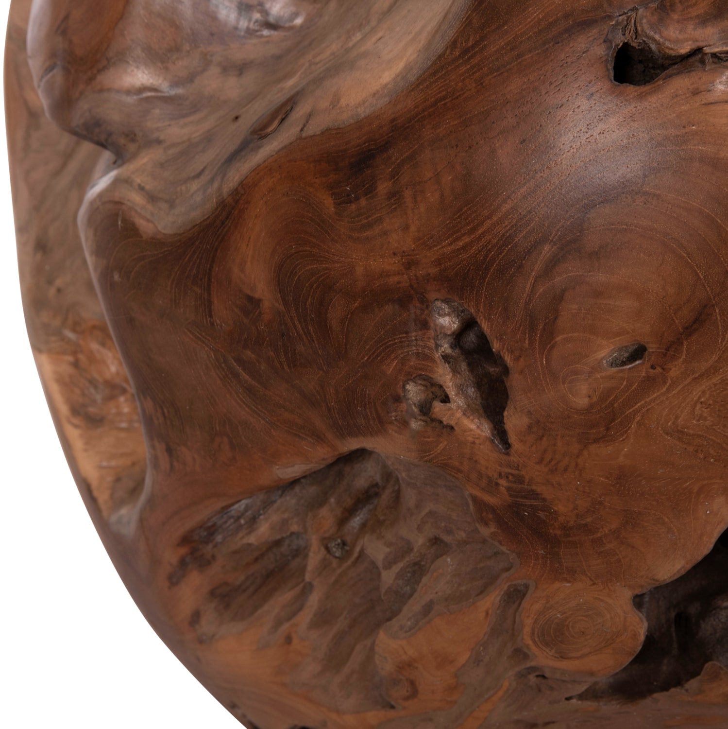 ΒΟΗΘΗΤΙΚΟ ΤΡΑΠΕΖΙ LOGGY HM18295 ΞΥΛΟ TEAK--ΦΥΣΙΚΟ 50x50x50Υεκ. - Pakobazaar