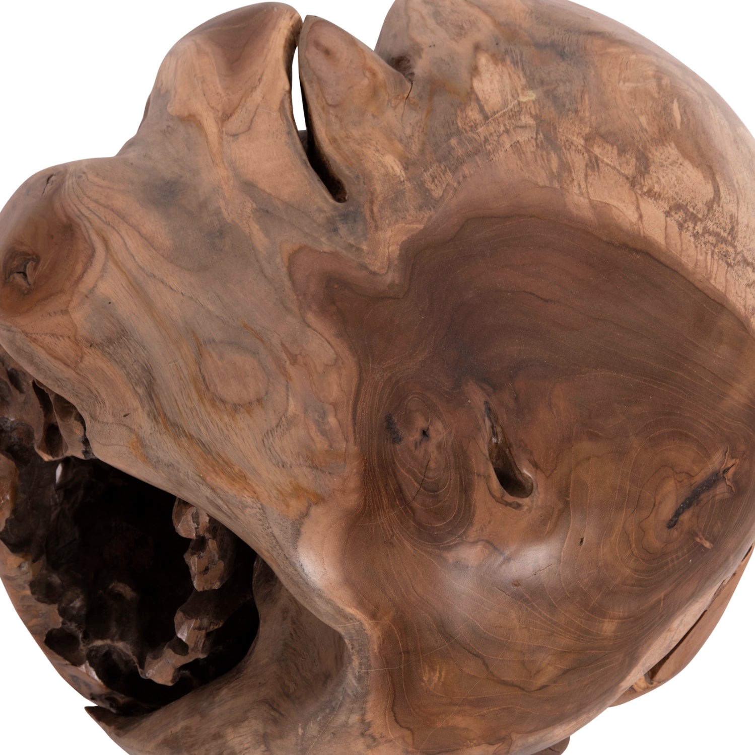 ΒΟΗΘΗΤΙΚΟ ΤΡΑΠΕΖΙ LOGGY HM18295 ΞΥΛΟ TEAK--ΦΥΣΙΚΟ 50x50x50Υεκ. - Pakobazaar