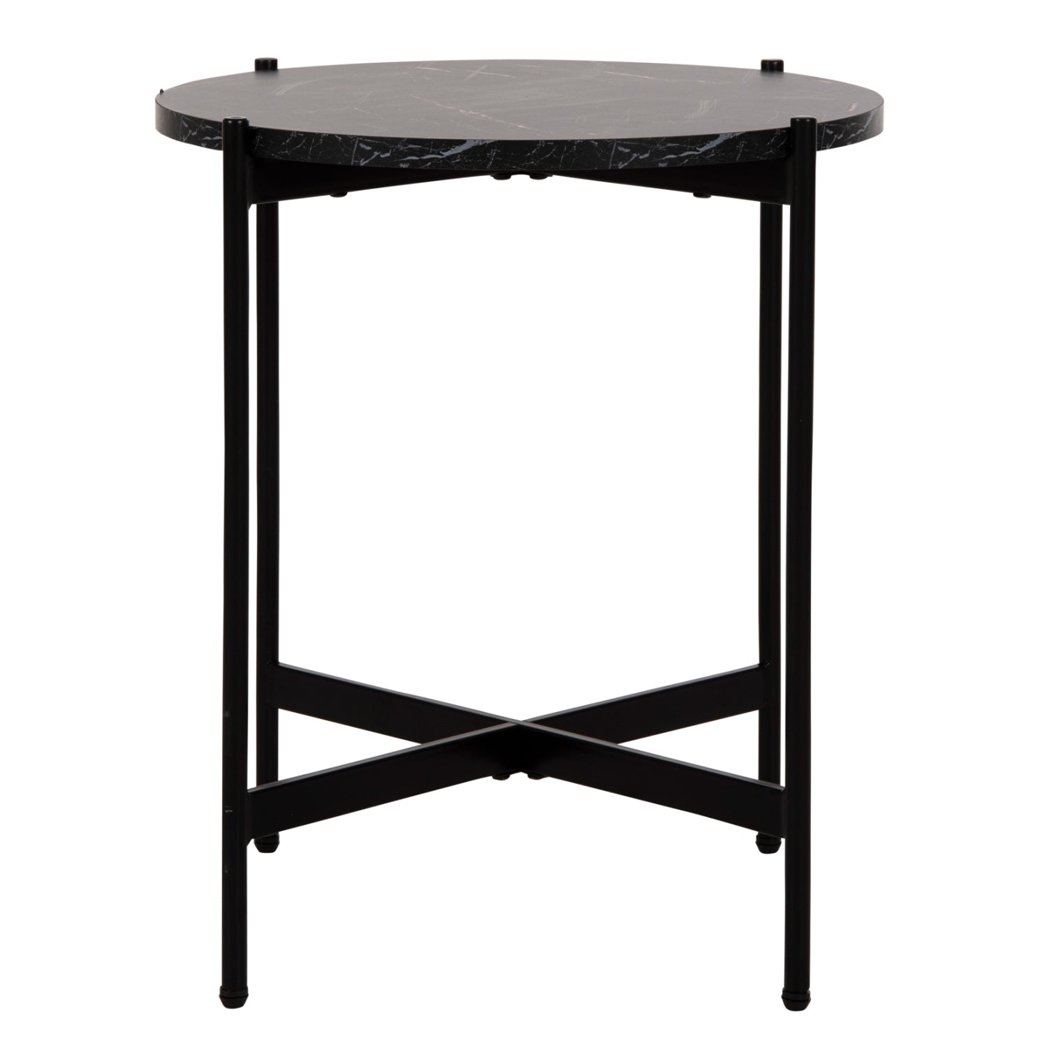 ΒΟΗΘΗΤΙΚΟ ΤΡΑΠΕΖΙ HM9589.01 MDF ΜΑΥΡΟ ΜΑΡΜΑΡΟ-ΜΑΥΡΗ ΜΕΤΑΛΛΙΚΗ ΒΑΣΗ Φ50x55Υεκ. - Pakobazaar