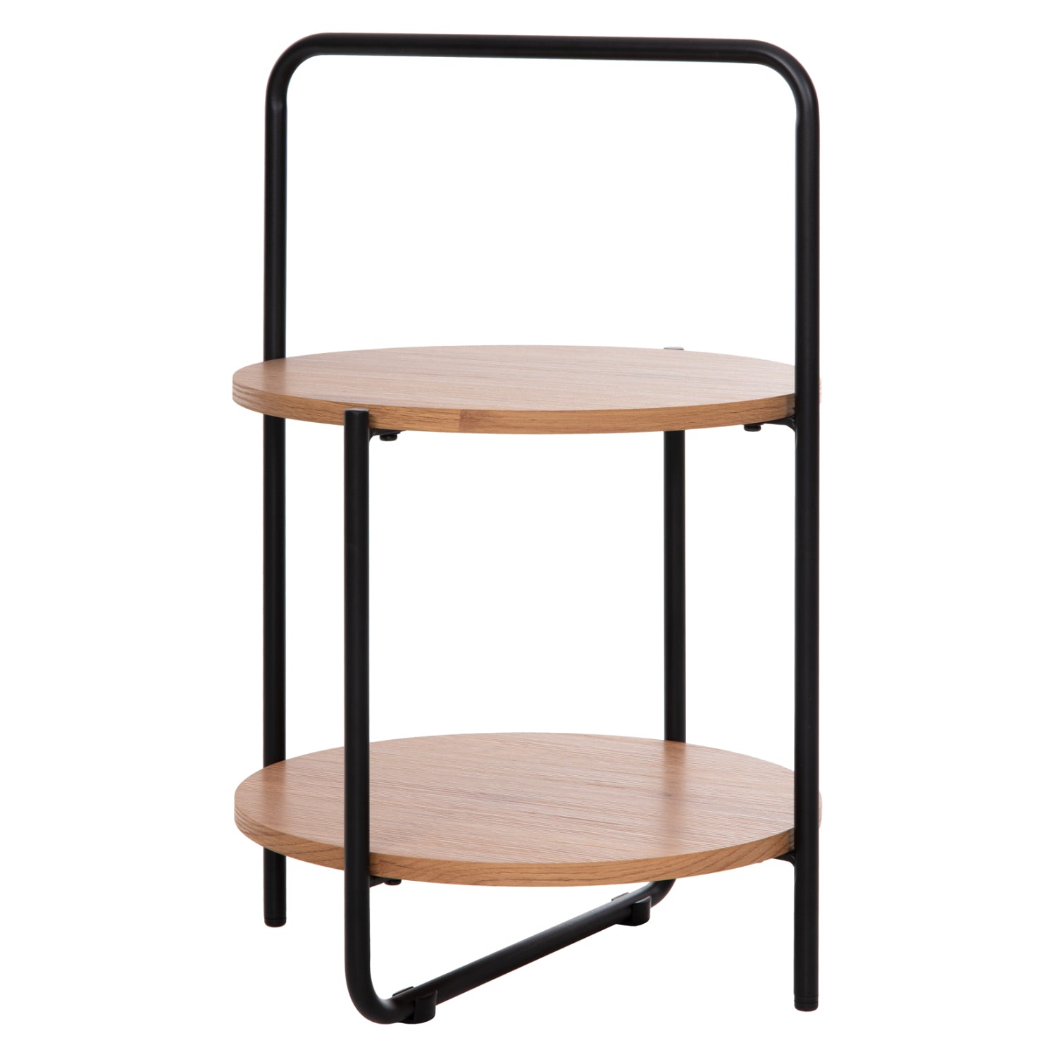 ΒΟΗΘΗΤΙΚΟ ΤΡΑΠΕΖΙ SYLO HM9618.01 MDF ΣΕ ΦΥΣΙΚΟ-ΜΑΥΡΟ ΜΕΤΑΛΛΟ Φ44x66Υεκ. - Pakobazaar