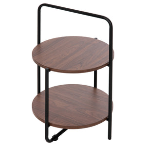 ΒΟΗΘΗΤΙΚΟ ΤΡΑΠΕΖΙ SYLO HM9618.02 MDF ΣΕ ΚΑΡΥΔΙ-ΜΑΥΡΟ ΜΕΤΑΛΛΟ Φ44x66Υεκ. - Pakobazaar
