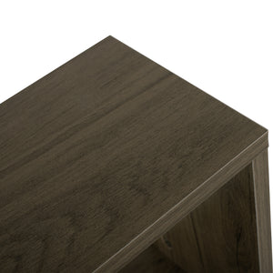 ΒΟΗΘΗΤΙΚΟ ΤΡΑΠΕΖΙ ΜΕ ΡΑΦΙΑ AMEER ΜΕΛΑΜΙΝΗ ΣΕ OLIVE GREY ΧΡΩΜΑ HM8881.12 50x17x56Υεκ. - Pakobazaar