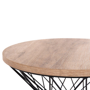ΒΟΗΘΗΤΙΚΟ ΤΡΑΠΕΖΙ ΣΑΛΟΝΙΟΥ KEON HM18038.03 MDF TOP ΣΕ ΣΟΝΑΜΑ-ΜΕΤΑΛΛΟ Φ45x50Υεκ. - Pakobazaar